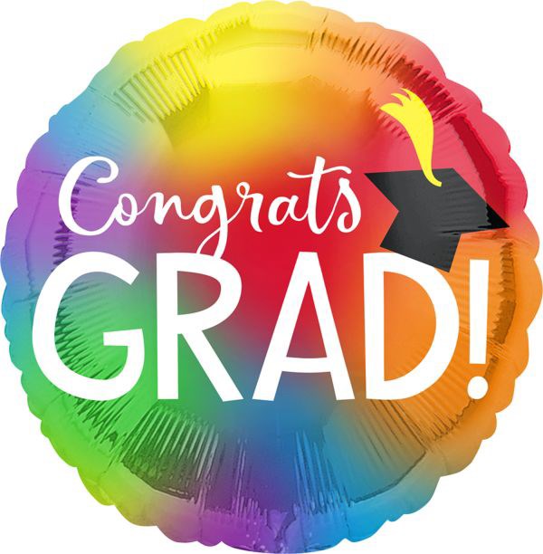 Anagram Graduation Colorful 28in Foil Balloon – Toy World Inc