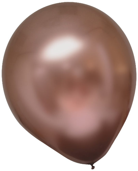 Rose Copper Satin Luxe Latex Balloons 11in 100ct