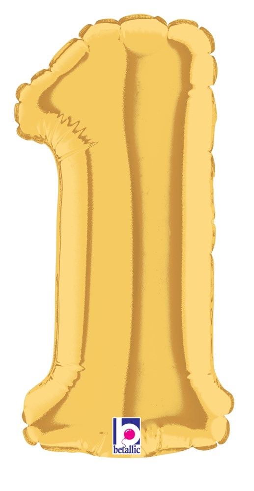 Betallic 1 Gold 7 inch Air-Filled Shape 1ct image