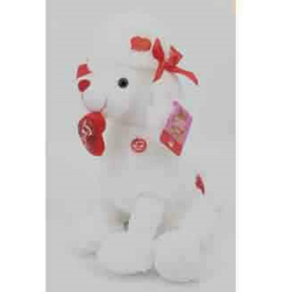 17in White Love Dog LOVE - Toy World Inc