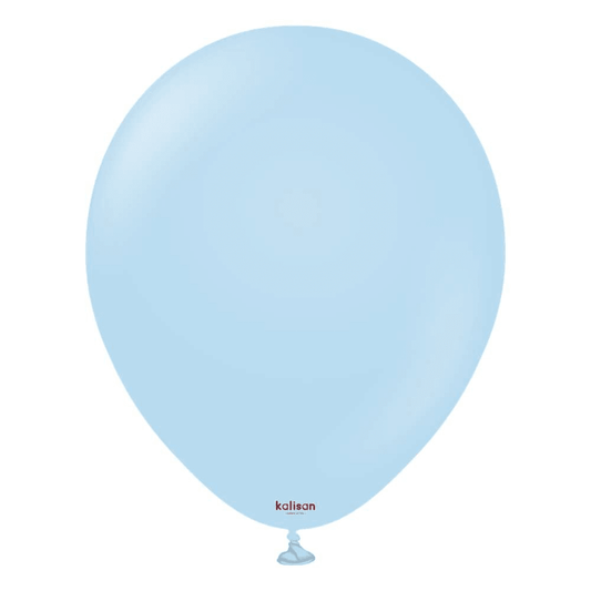 18 inch Kalisan Macaron Blue Latex Balloons 25ct - Toy World Inc