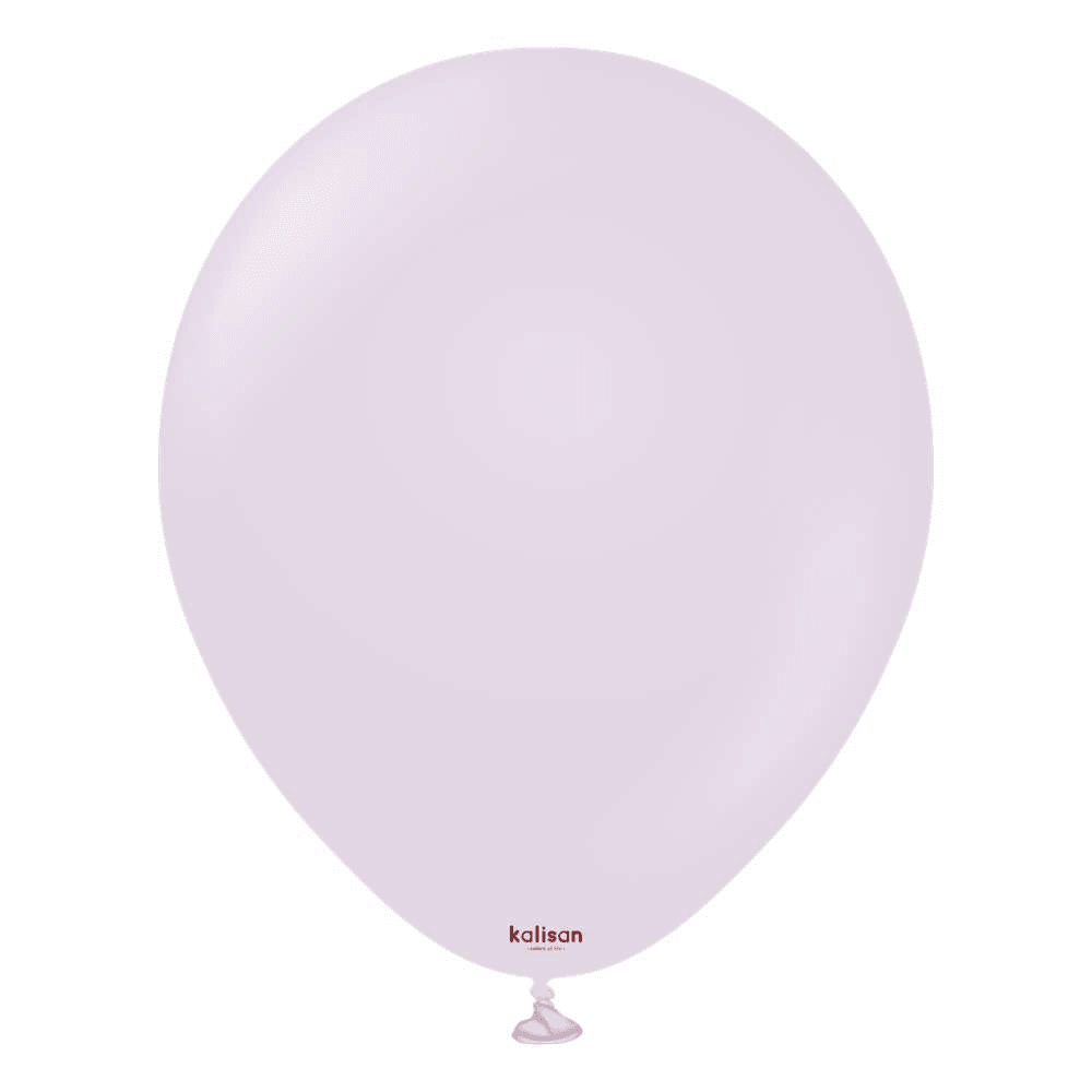 18 inch Kalisan Macaron Lilac Latex Balloons 25ct - Toy World Inc