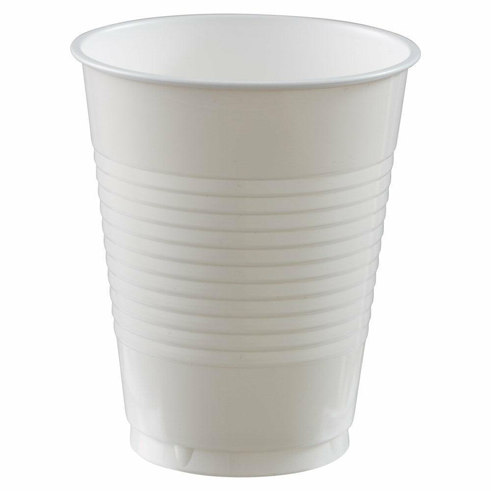 Frosty White Plastic Cups, 18 oz