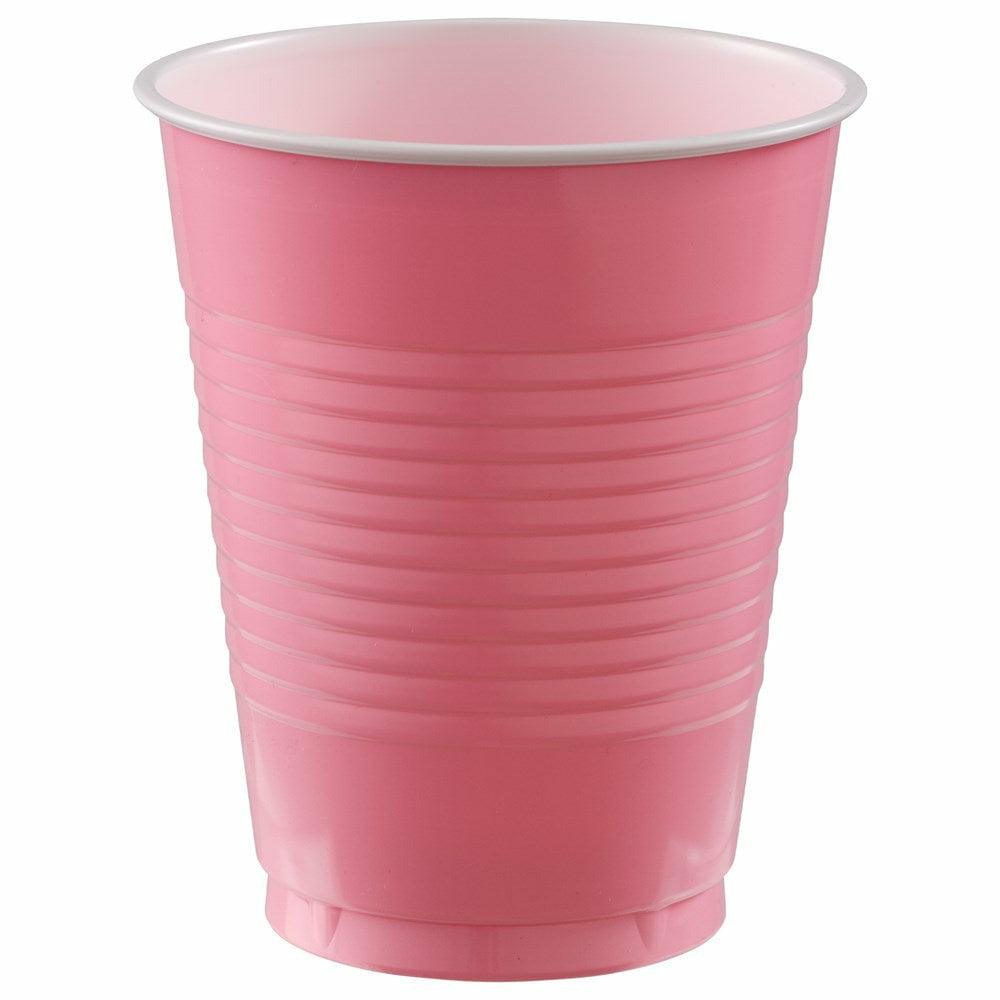 18oz Plastic Cup 50ct Bright Pink