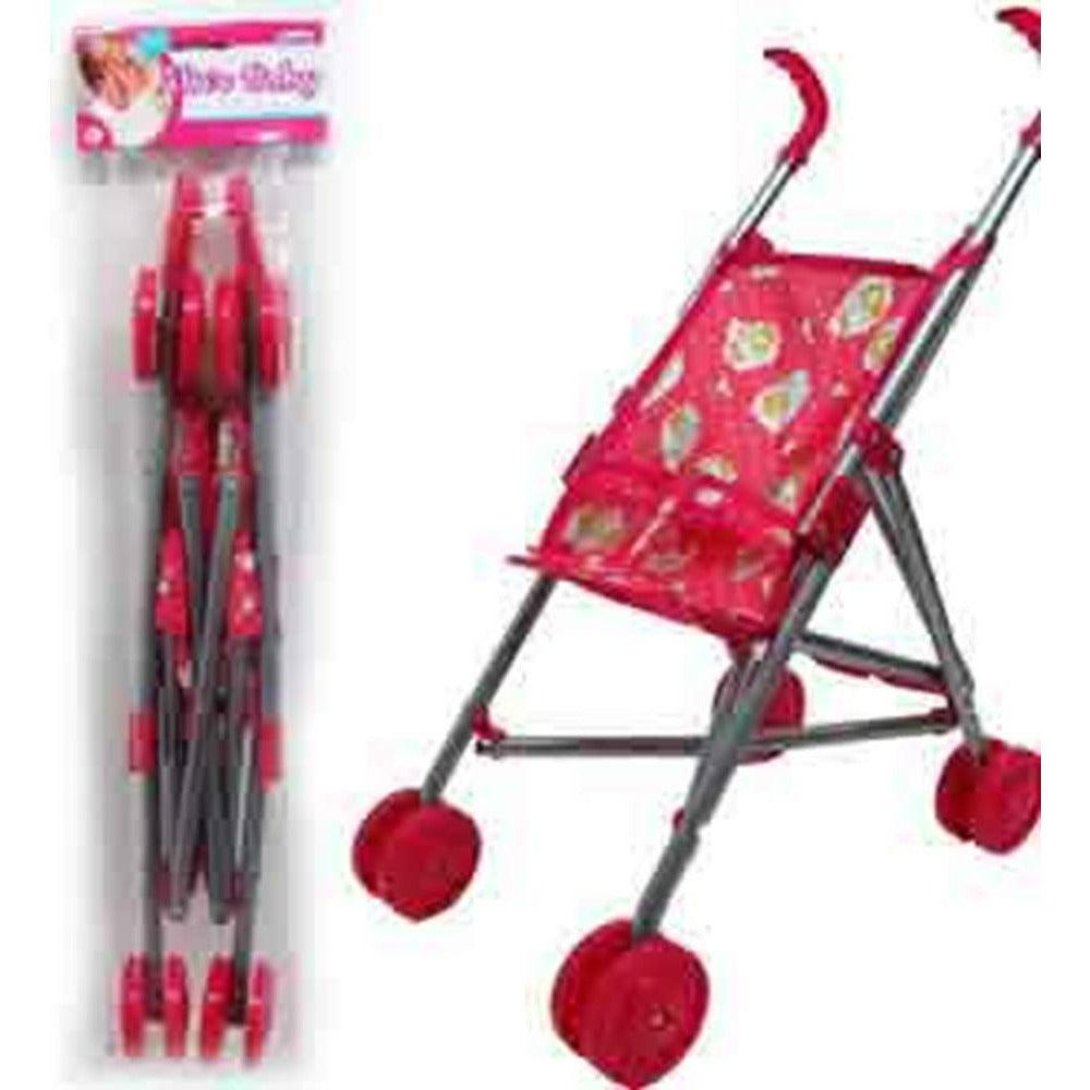 20inH Steel Frame Doll Stroller In Poly Bag W/ Header - Toy World Inc