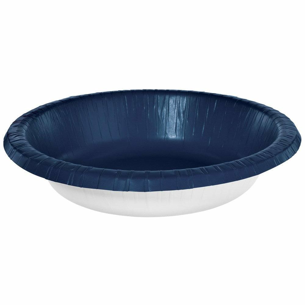 20oz Paper Bowl True Navy 20ct - Toy World Inc