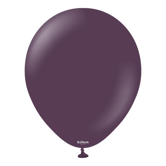 Kalisan 18 inch Standard Plum Latex Balloons 25ct
