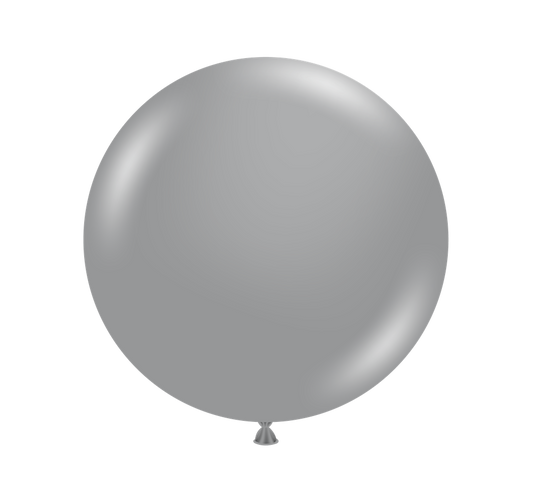 Tuftex Metallic Silver 24 inch Latex Balloons 1ct