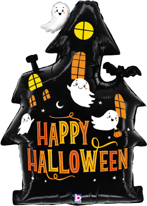 Betallic Haunted House 32 inch Foil Shape Packaged 1ct