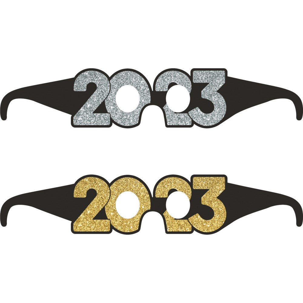 New Years Decor 2023 Paper Glasses 6ct