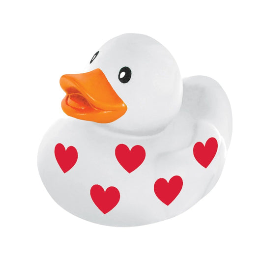 Valentines Day Rubber Duck White