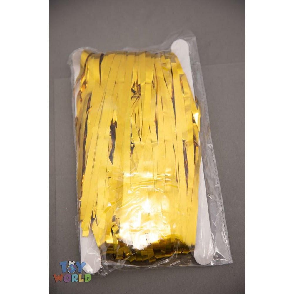 40in x 10 Foil Backdrop 1pc/Apck - Gold - Toy World Inc