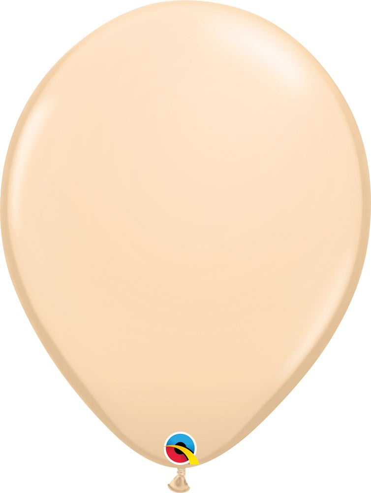 16-inch blush pink latex balloon with smooth, matte finish and rounded shape.