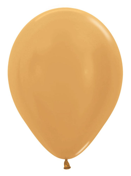 5 inch Sempertex Metallic Gold Latex Balloons 100ct