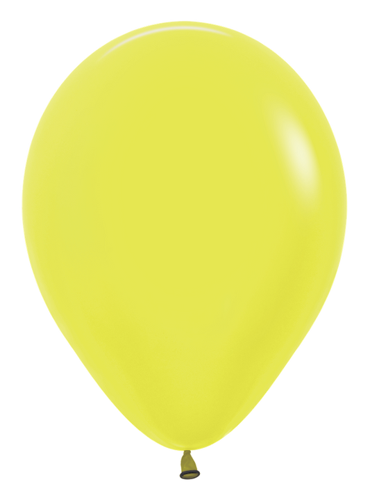 11 inch Sempertex Neon Yellow Latex Balloon 100ct