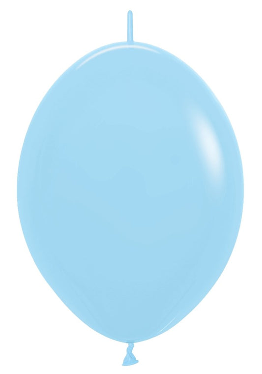 6 inch Sempertex Pastel Matte Blue LINK-O-LOON 50ct