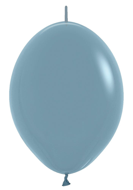 6 inch Sempertex Pastel Dusk Blue LINK-O-LOON 50ct