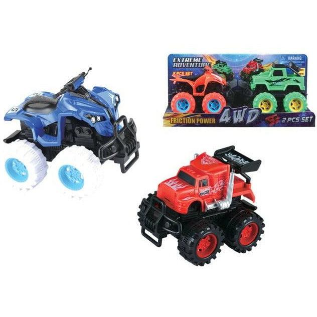 5in Friction Truck and Atv 2pc Set - Toy World Inc