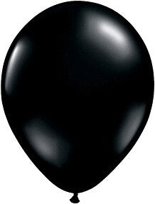 5 inch Onyx Black Qualatex 100ct. Latex Balloons