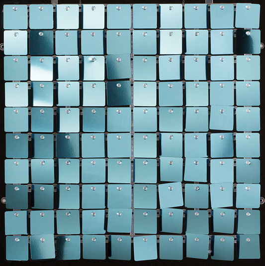 Sequin Shimmer Wall Panel Light Blue 12x12in