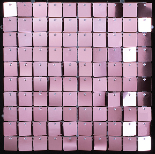 Sequin Shimmer Wall Panel Pink 12x12