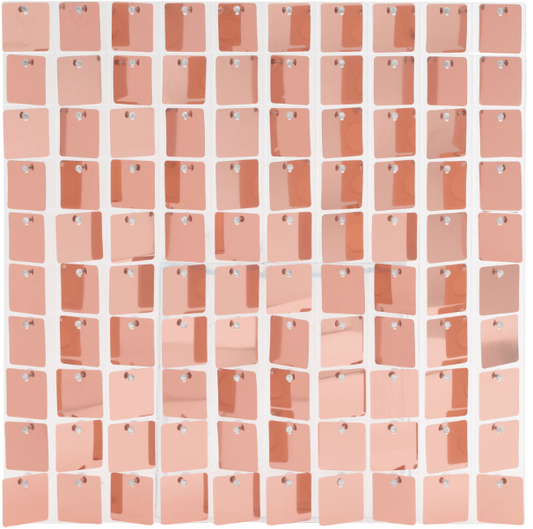Rose Gold Square Shimmer Wall 1 square foot 1ct