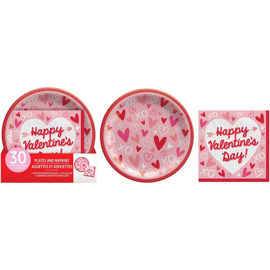 Valentines Day Value Pack Tableware Set