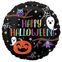 Anagram Halloween Night 17in Foil Balloon FLAT - Toy World Inc