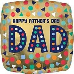 Anagram Happy Father's Day Dad 17in Foil Balloon - Toy World Inc