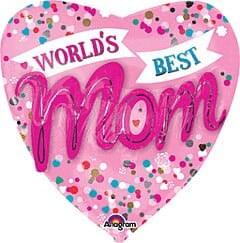 Anagram Mother's Day Best Mom 36in Foil Balloon - Toy World Inc