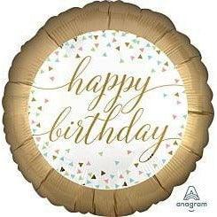 Anagram Pastel Confetti 17in Foil Balloon See-Thru - Toy World Inc