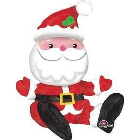 Anagram Sitting Santa 21in Multi Balloon - Toy World Inc