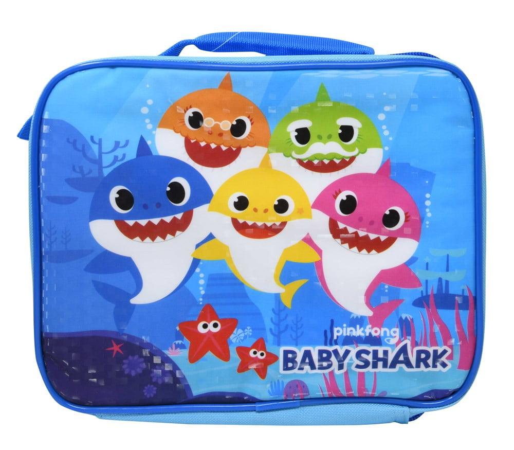 Baby Shark Rectangle Lunch Bag 9.5x3x8 - Toy World Inc