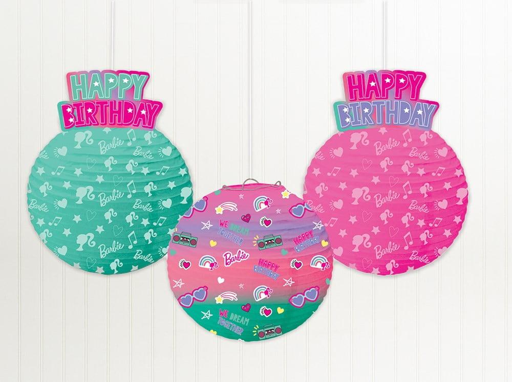 Barbie Dream Together Lanterns 3ct - Toy World Inc
