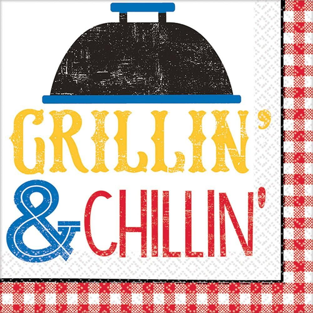 BBQ Picnic Beverage Napkins 36ct - Toy World Inc