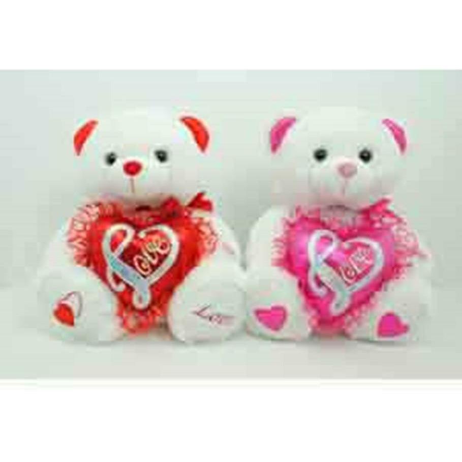 Bear Love Music and Light 14in - Toy World Inc