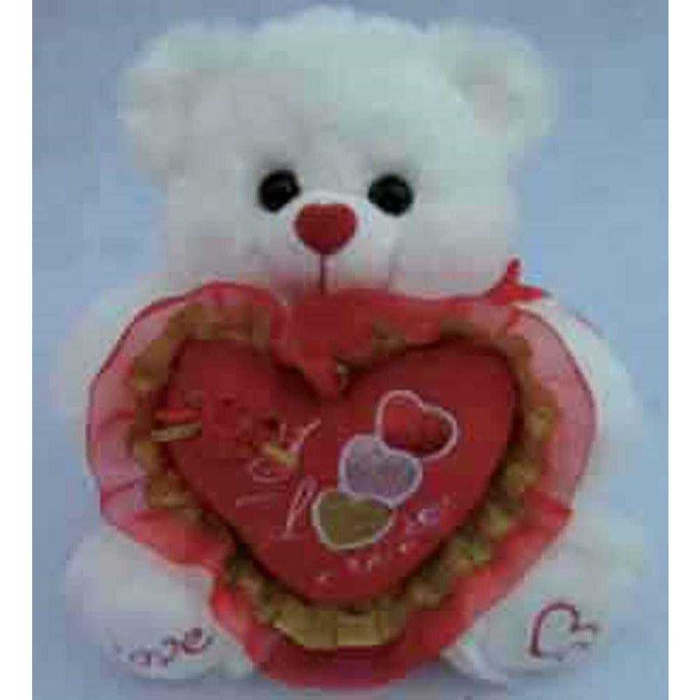 Bear White 10in - Toy World Inc
