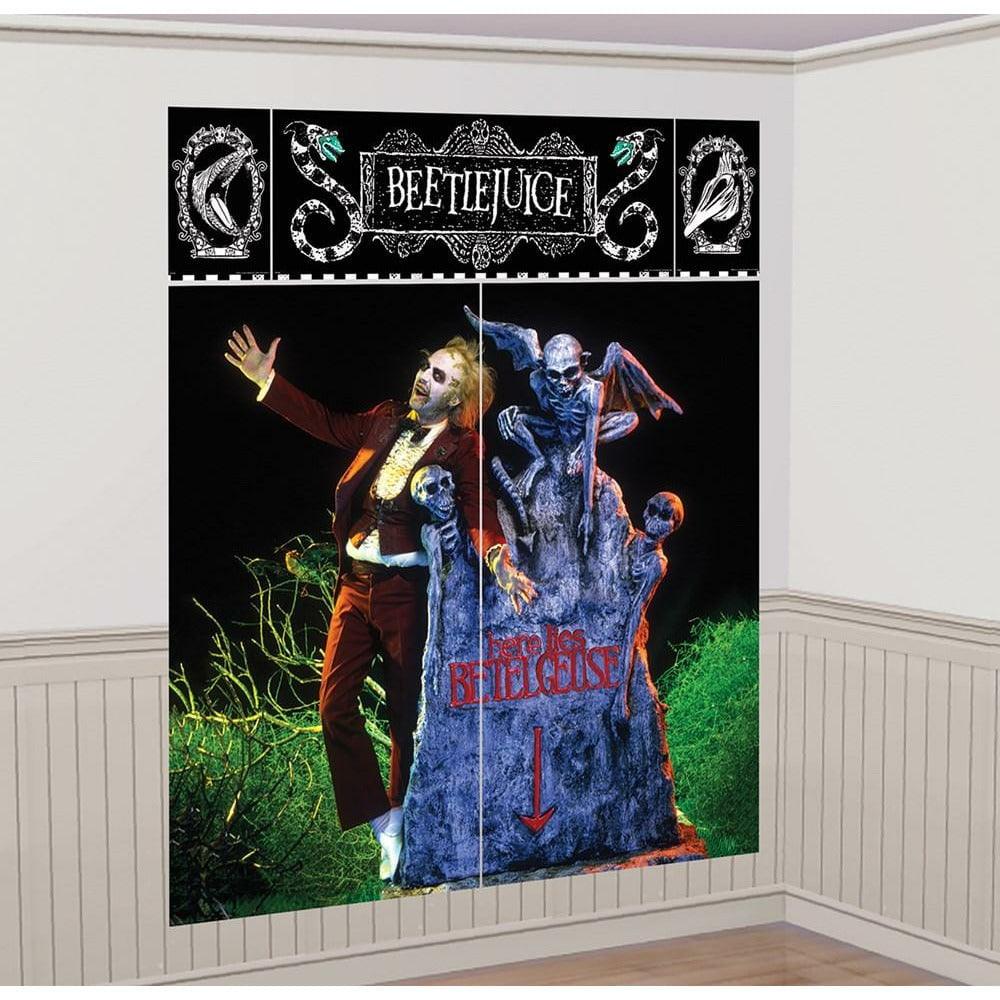 Beetlejuice Wall Scene Setters Decorating Kit - Toy World Inc