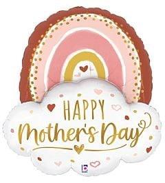 Betallic Boho Mother's Day Rainbow 35in Foil Balloon FLAT - Toy World Inc