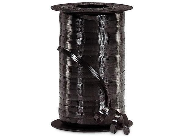 Black Curling Ribbon 3/16in x 500yd - Toy World Inc