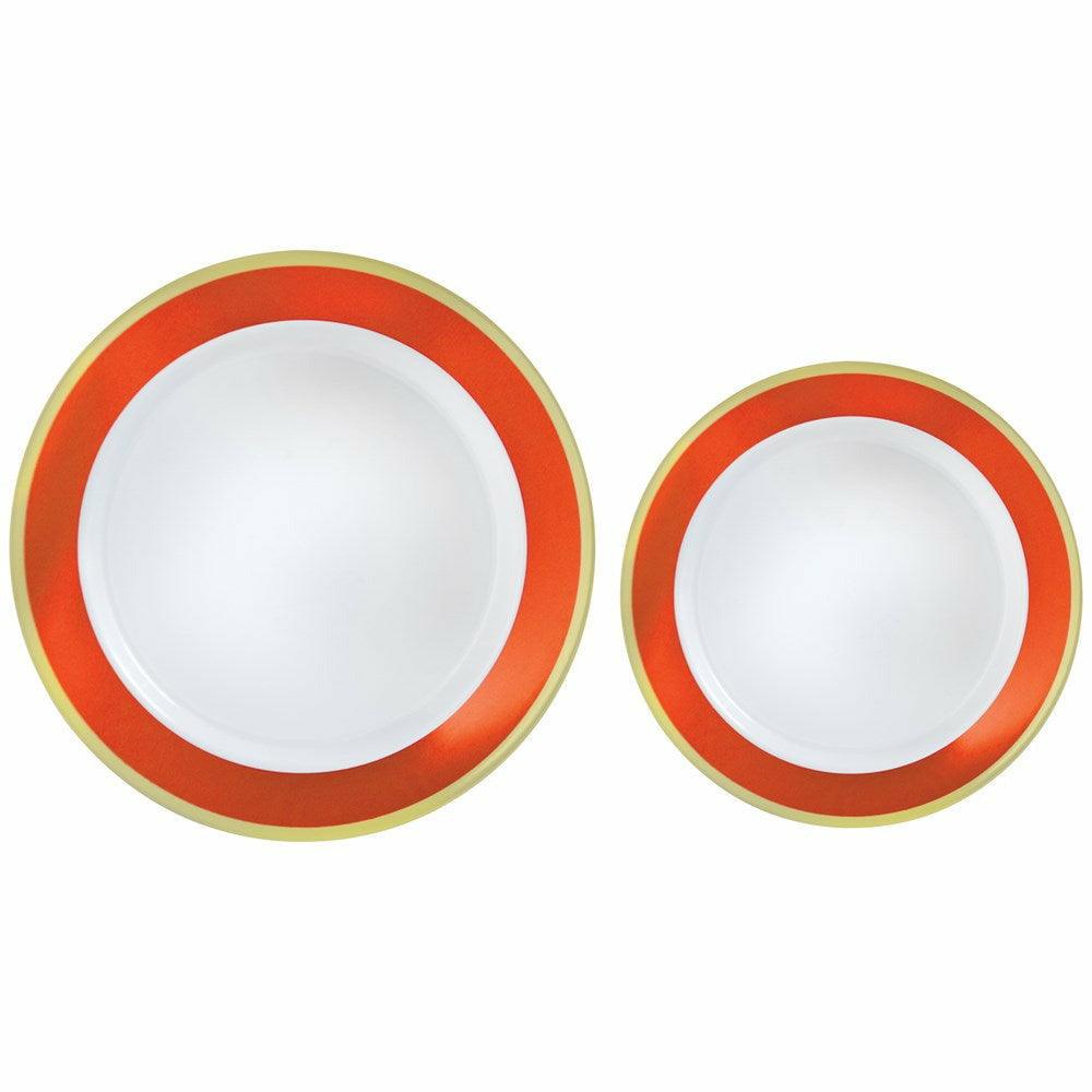 Border Plastic Plate Multipack Orange Peel 20ct - Toy World Inc