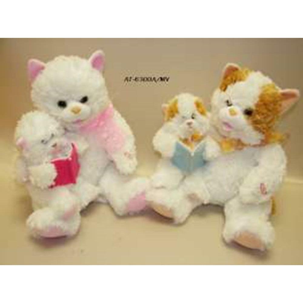 Cat Mommy W Baby 11in - Toy World Inc