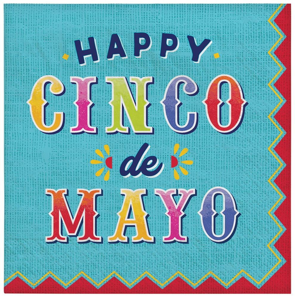 Cinco De Mayo Beverage Napkins 16ct - Toy World Inc