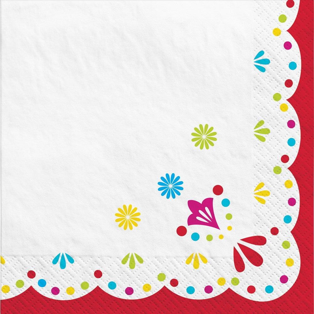 Cinco De Mayo Viva La Party Beverage Napkin 40ct - Toy World Inc