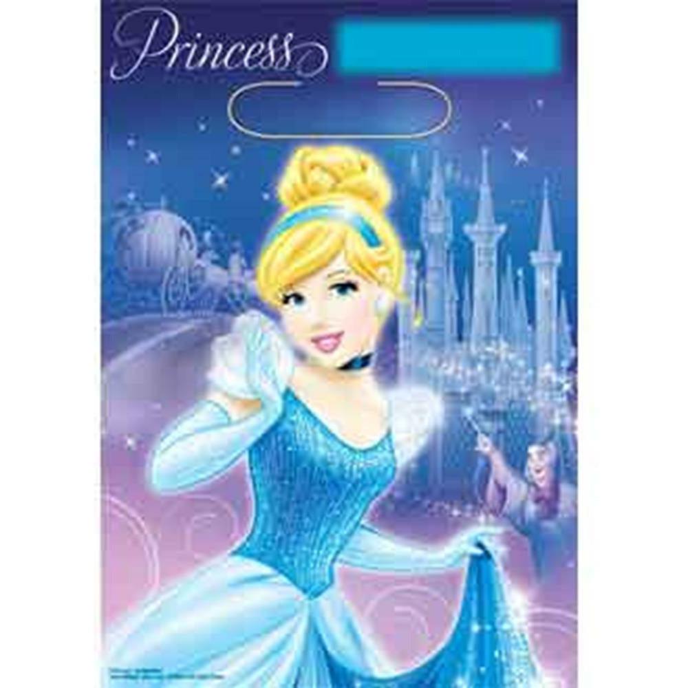 Cinderella Folded Lootbag 8ct - Toy World Inc