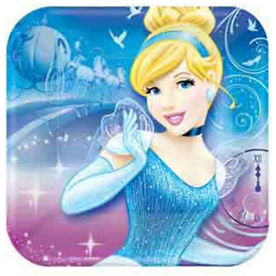 Cinderella Plate (S) 8ct - Toy World Inc