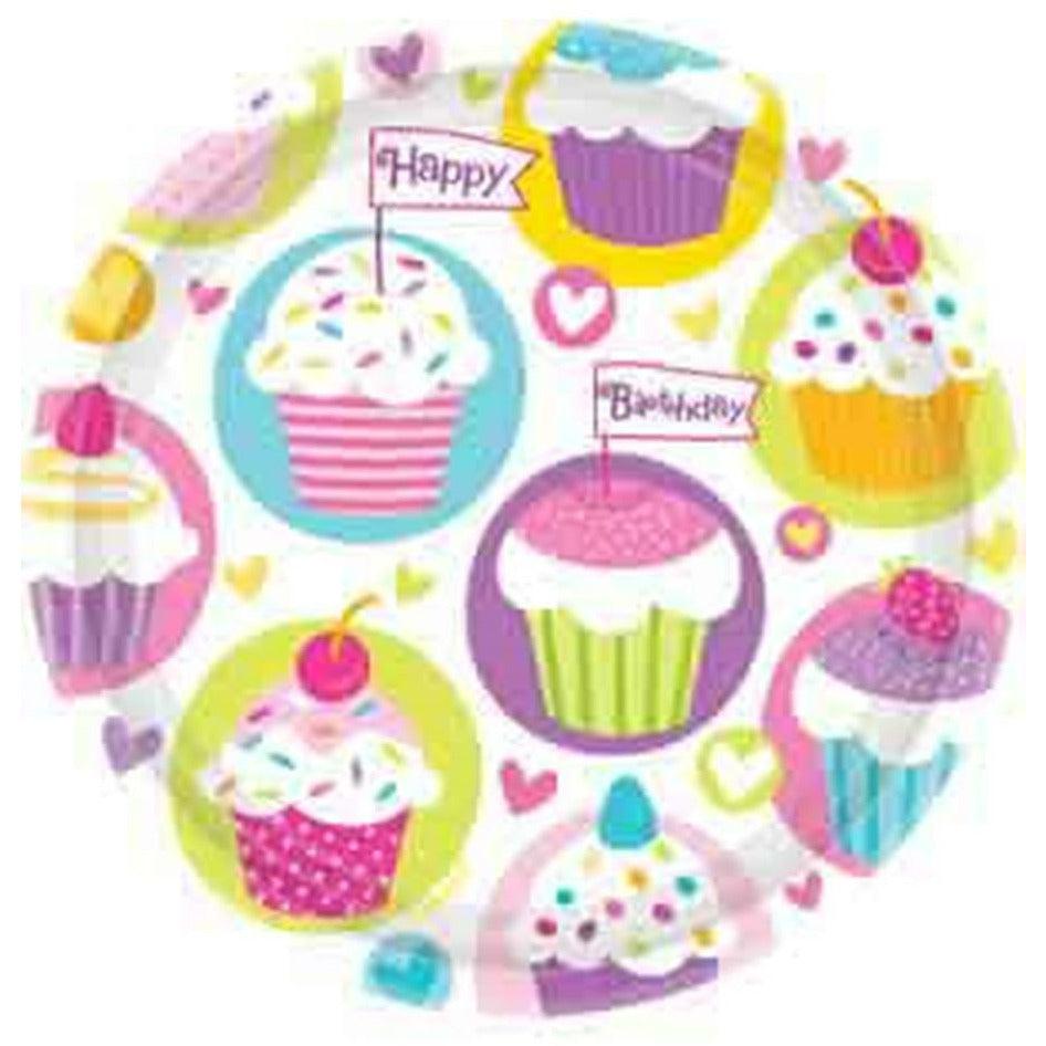 Cupcake Party Value Plate (L) - Toy World Inc
