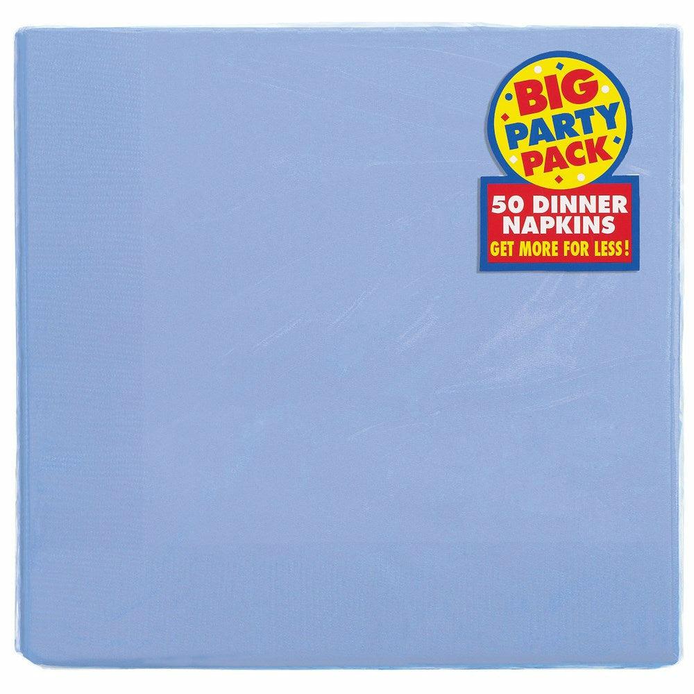 Dinner Napkin 50ct Pastel Blue - Toy World Inc