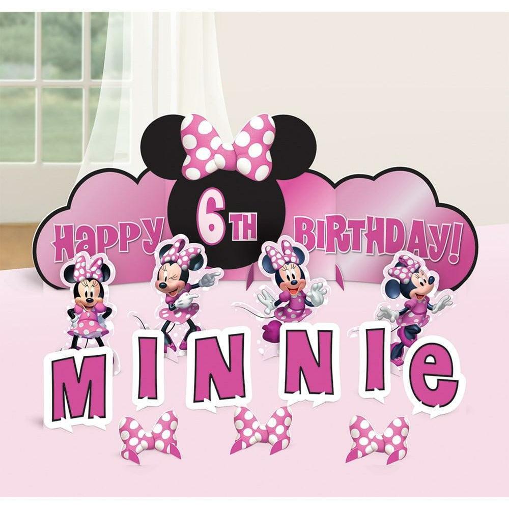Minnie Mouse Cake Topper con arco rosa e orecchie Italy
