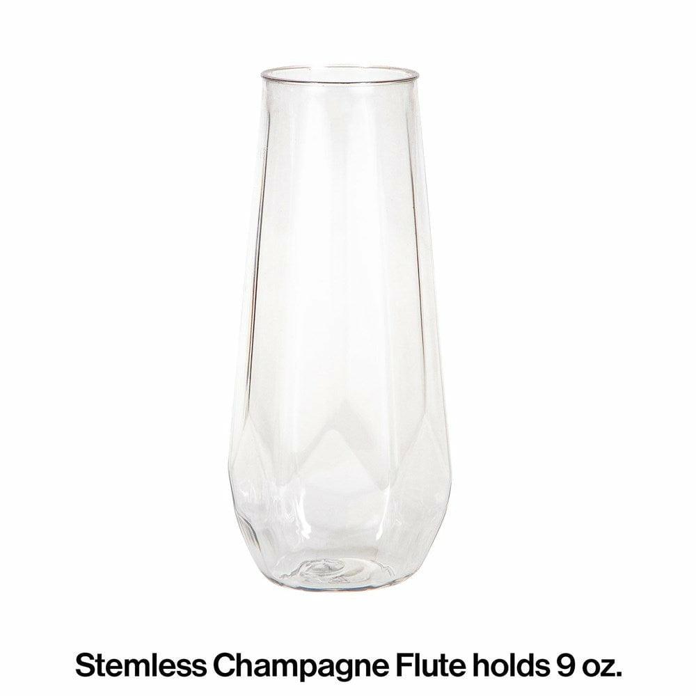 Fractal Stemless Champagne Tumbler 9 Oz 4Ct - Toy World Inc